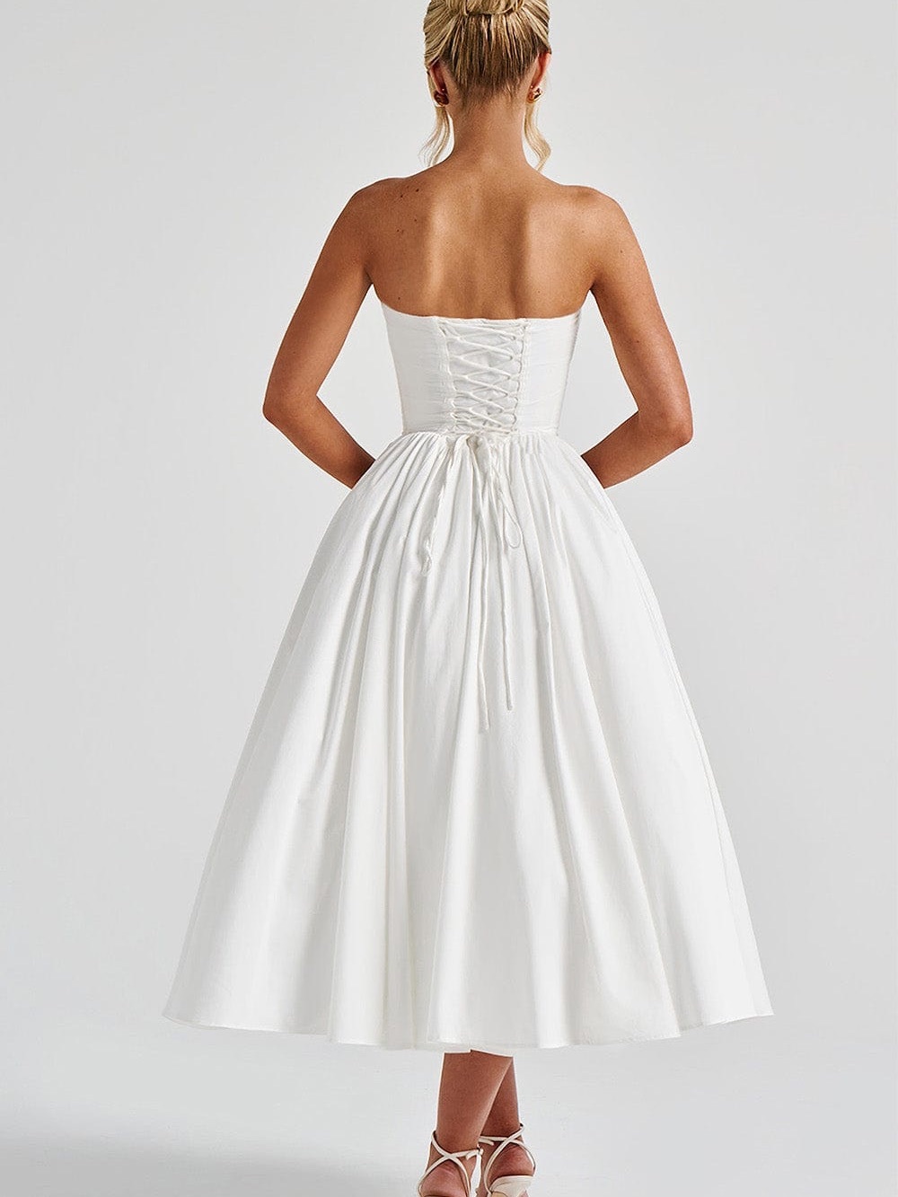 BABYBOO PRIM MIDI DRESS - IVORY - Picture 5 of 13